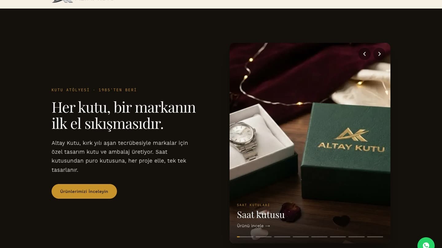Altay Kutu homepage