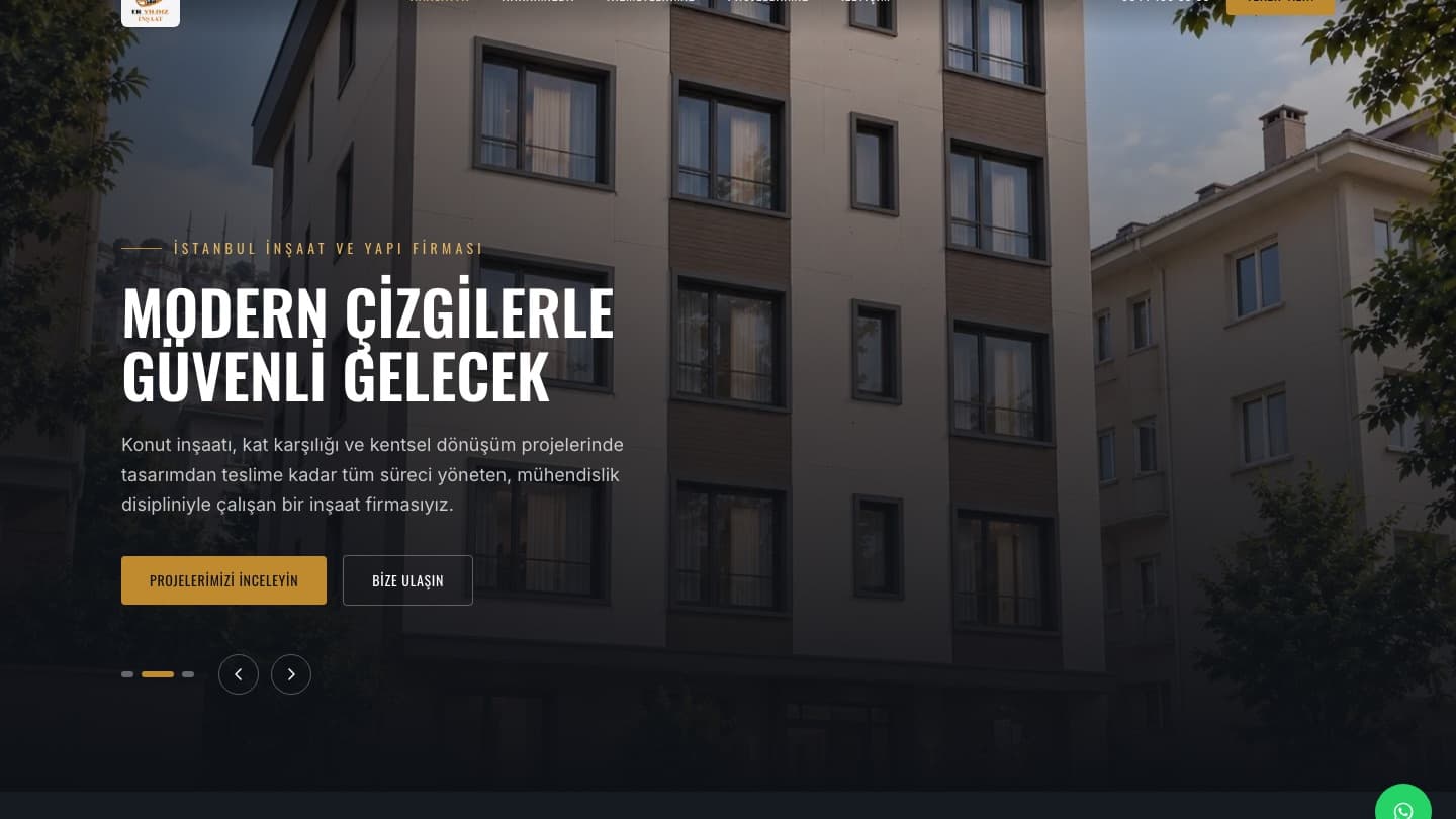 Er Yıldız İnşaat homepage