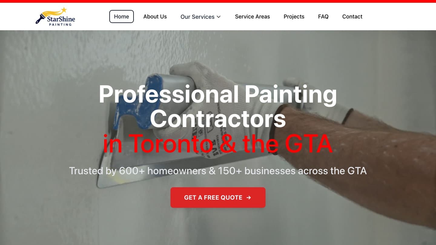 Starshine Painting homepage